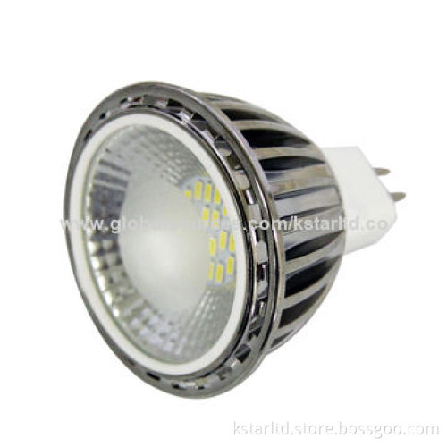 SMD LED Spotlight with E27/GU10/GU5.3 Base, Input Voltage AC 100-240V, 50/60Hz
